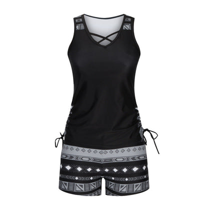 💥Last Day Special Sale 49% OFF👚Women's Printed Two-Piece Tankini Swimsuit