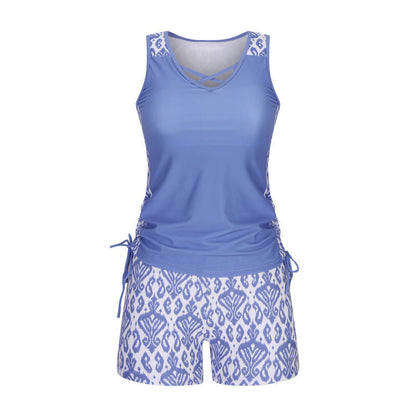 💥Last Day Special Sale 49% OFF👚Women's Printed Two-Piece Tankini Swimsuit