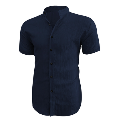 💥Last Day Special Sale 49% OFF👚Men's Summer Stand Collar Short Sleeve Shirt