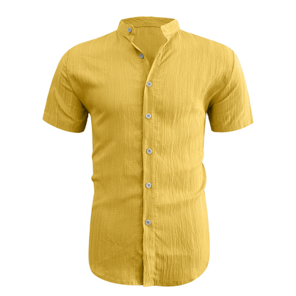 💥Last Day Special Sale 49% OFF👚Men's Summer Stand Collar Short Sleeve Shirt