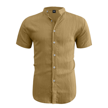 💥Last Day Special Sale 49% OFF👚Men's Summer Stand Collar Short Sleeve Shirt
