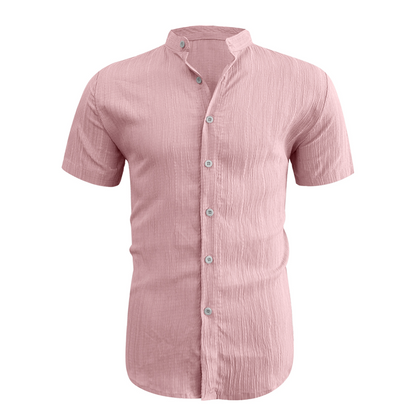 💥Last Day Special Sale 49% OFF👚Men's Summer Stand Collar Short Sleeve Shirt