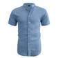 💥Last Day Special Sale 49% OFF👚Men's Summer Stand Collar Short Sleeve Shirt
