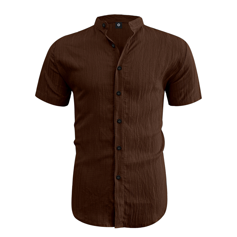💥Last Day Special Sale 49% OFF👚Men's Summer Stand Collar Short Sleeve Shirt