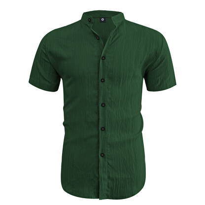 💥Last Day Special Sale 49% OFF👚Men's Summer Stand Collar Short Sleeve Shirt