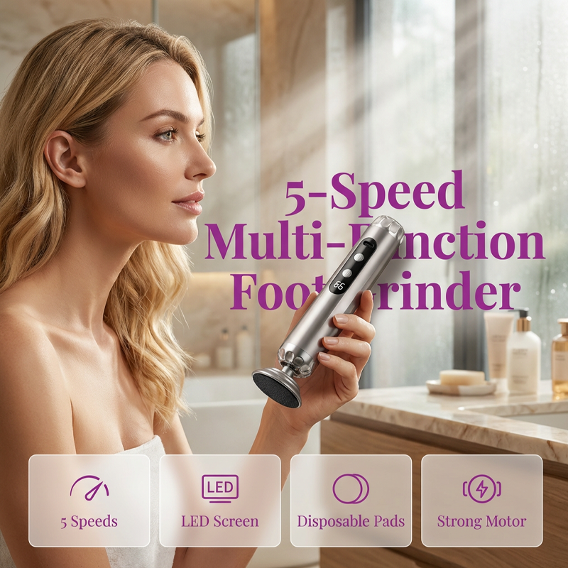 🌸LAST DAY SPECIAL PRICE!!🌸Multi-Function Electric Foot Grinder with 5 Speeds