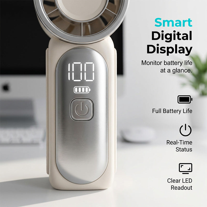💥 Last Day! Special Sale – Only £8.99 🔥Portable Long-Lasting Handheld High-Speed Small Fan