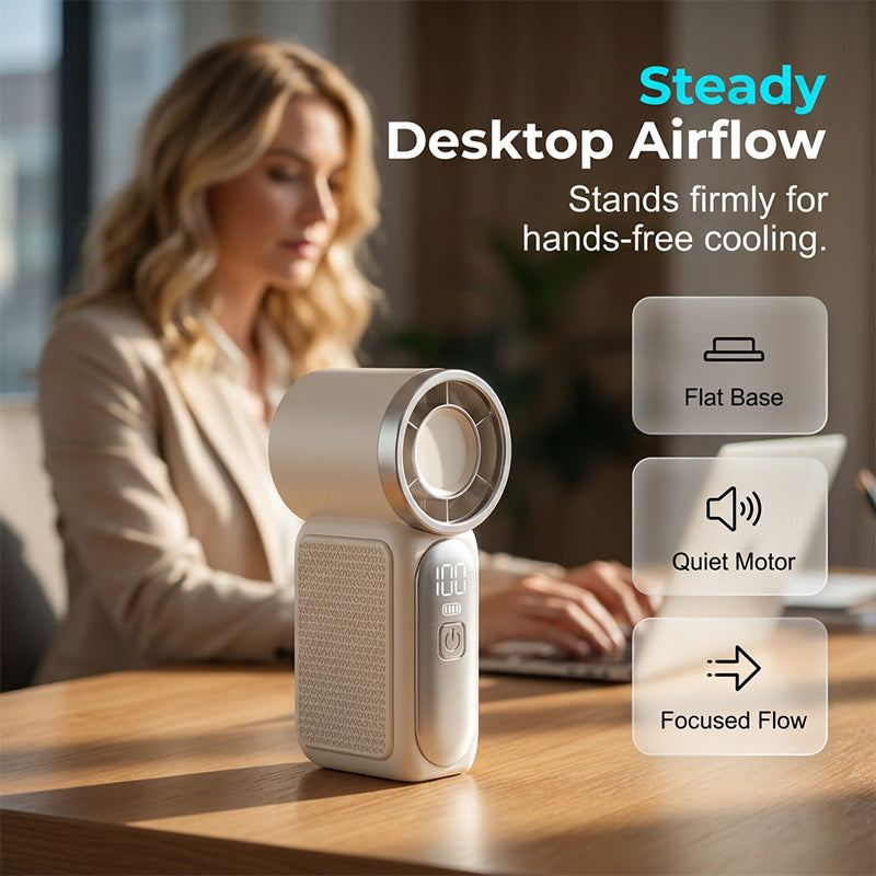 💥 Last Day! Special Sale – Only £8.99 🔥Portable Long-Lasting Handheld High-Speed Small Fan