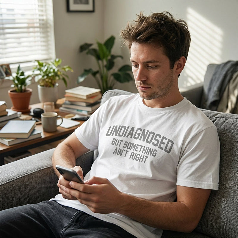 💥Last Day Special Sale 49% OFF👚Funny Undiagnosed Slogan Printed T-Shirt