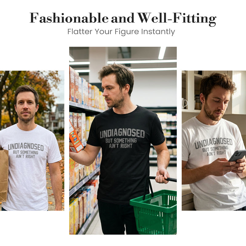 💥Last Day Special Sale 49% OFF👚Funny Undiagnosed Slogan Printed T-Shirt