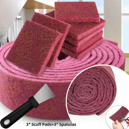 💥LAST DAY ONLY: BUY 2 GET 3 FREE🥳Multi-Purpose Scuff Pads Set for Tough Stains