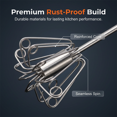 🎁Last Day Promotion 49% OFF🔥Stainless Steel Semi-Automatic Hand Egg Beater