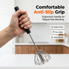 🎁Last Day Promotion 49% OFF🔥Stainless Steel Semi-Automatic Hand Egg Beater