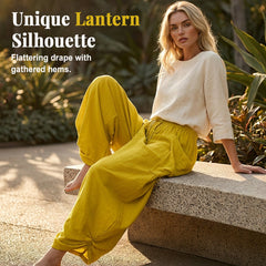 🌸LAST DAY SPECIAL PRICE!!🌸Women's Loose-Fit Drawstring Lantern Pants