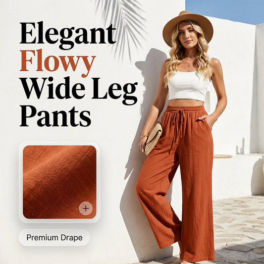 🌸LAST DAY SPECIAL PRICE!!🌸Women's Casual High Waist Wide-Leg Pants