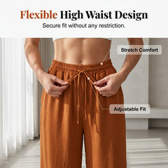 🌸LAST DAY SPECIAL PRICE!!🌸Women's Casual High Waist Wide-Leg Pants