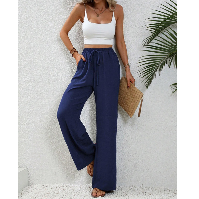 🌸LAST DAY SPECIAL PRICE!!🌸Women's Casual High Waist Wide-Leg Pants