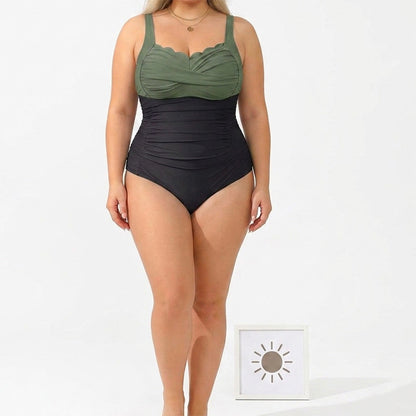 🎁Last Day Promotion 49% OFF🔥 Women's Classic Plus-Size One-Piece Swimsuit – Flattering & comfortable – Perfect for beach, pool or vacation – supportive and stylish 🌊💕✨
