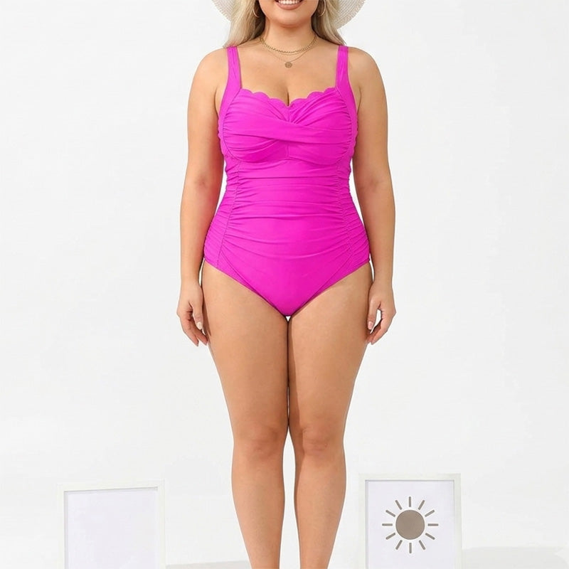 🎁Last Day Promotion 49% OFF🔥 Women's Classic Plus-Size One-Piece Swimsuit – Flattering & comfortable – Perfect for beach, pool or vacation – supportive and stylish 🌊💕✨