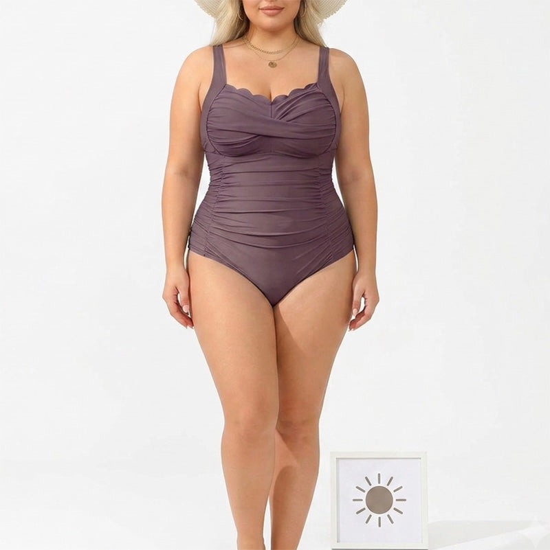 🎁Last Day Promotion 49% OFF🔥 Women's Classic Plus-Size One-Piece Swimsuit – Flattering & comfortable – Perfect for beach, pool or vacation – supportive and stylish 🌊💕✨