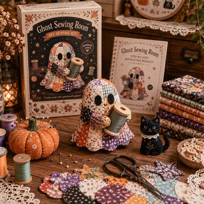 💥Last Day Special Sale 49% OFF👻Little Ghost's Cozy Halloween DIY Patchwork Kit