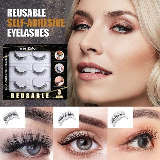 🌸LAST DAY SPECIAL PRICE!!🌸Reusable Self‑Adhesive False Eyelashes – No glue needed, just press & go. Natural curl, reusable & easy to remove. A beauty game‑changer!