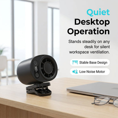🎁Last Day Promotion 49% OFF🔥Mini Wearable Neck and Desktop USB Fan