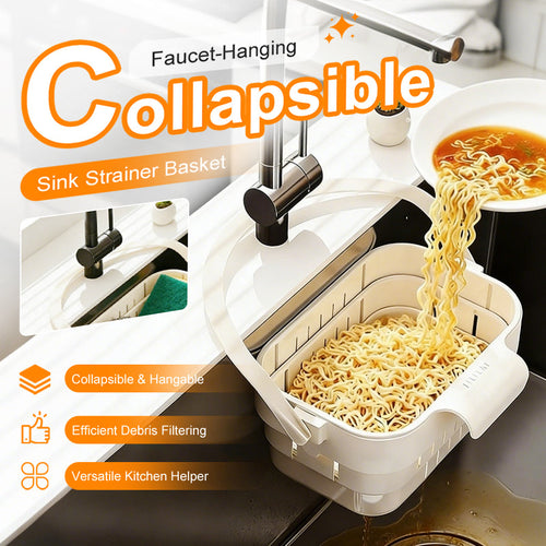 🎁Last Day Promotion 49% OFF🔥Collapsible Faucet-Hanging Sink Strainer Basket