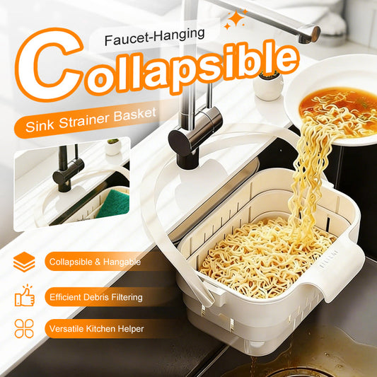 🎁Last Day Promotion 49% OFF🔥Collapsible Faucet-Hanging Sink Strainer Basket