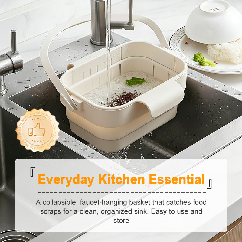 🎁Last Day Promotion 49% OFF🔥Collapsible Faucet-Hanging Sink Strainer Basket