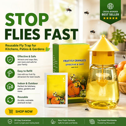 💥 BUY 2 GET 1 FREE +  50% OFF!🥳 Indoor and Outdoor Hanging Fly Trap