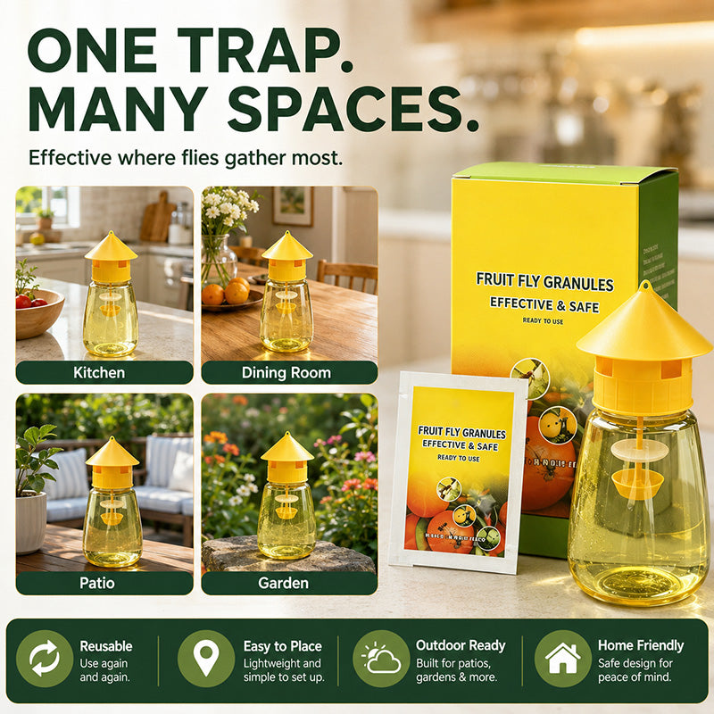 💥 BUY 2 GET 1 FREE +  50% OFF!🥳 Indoor and Outdoor Hanging Fly Trap