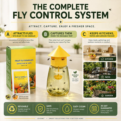 💥 BUY 2 GET 1 FREE +  50% OFF!🥳 Indoor and Outdoor Hanging Fly Trap
