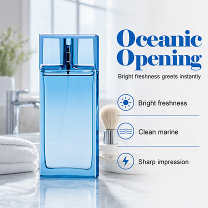 💗LAST DAY SALE 50% OFF💕Eau de Parfum for Men 90 ml | Long Lasting Fresh Citrus & Aquatic Perfume Spray | Arabic Luxury Fragrance for Him | Best Men’s Perfume Gift | Everyday Wear Masculine Scent