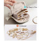 💎 Mini Travel Jewellery Pouch, Portable Velvet Jewellery Organiser Bag with Zipper & Tassel