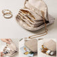 💎 Mini Travel Jewellery Pouch, Portable Velvet Jewellery Organiser Bag with Zipper & Tassel