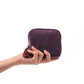 💎 Mini Travel Jewellery Pouch, Portable Velvet Jewellery Organiser Bag with Zipper & Tassel