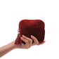 💎 Mini Travel Jewellery Pouch, Portable Velvet Jewellery Organiser Bag with Zipper & Tassel