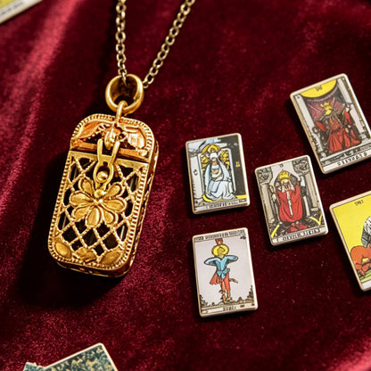 🎁Last Day Promotion 49% OFF🔥Vintage Tarot Locket Pendant Necklace