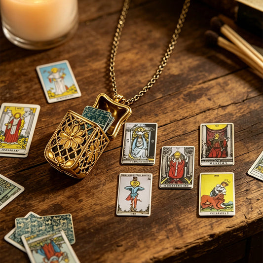 🎁Last Day Promotion 49% OFF🔥Vintage Tarot Locket Pendant Necklace