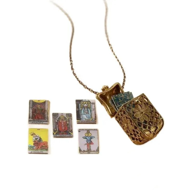 🎁Last Day Promotion 49% OFF🔥Vintage Tarot Locket Pendant Necklace
