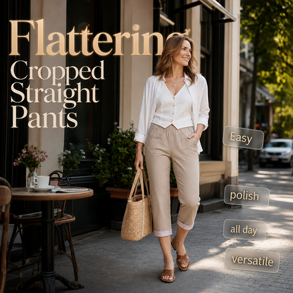 🌸LAST DAY SPECIAL PRICE!!🌸Women Casual Slim Fit Cropped Pants