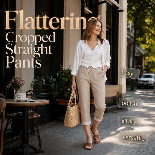 🌸LAST DAY SPECIAL PRICE!!🌸Women Casual Slim Fit Cropped Pants
