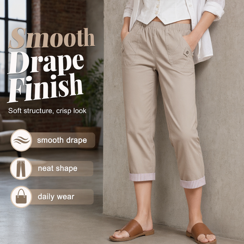 🌸LAST DAY SPECIAL PRICE!!🌸Women Casual Slim Fit Cropped Pants