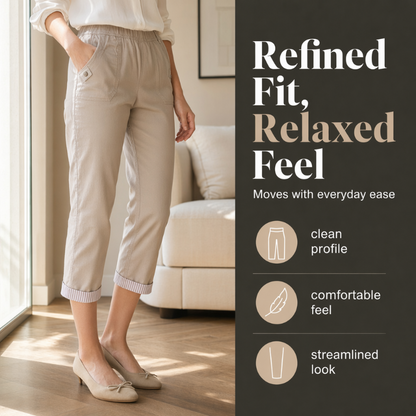 🌸LAST DAY SPECIAL PRICE!!🌸Women Casual Slim Fit Cropped Pants