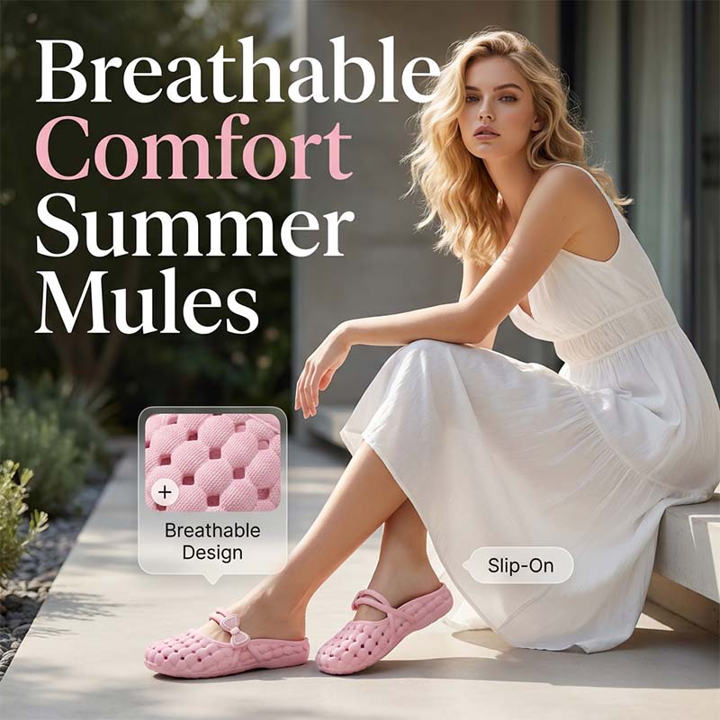 🩴Last Day Special Sale 49% OFF⏰Women's Closed-Toe Breathable Mules