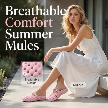 🩴Last Day Special Sale 49% OFF⏰Women's Closed-Toe Breathable Mules
