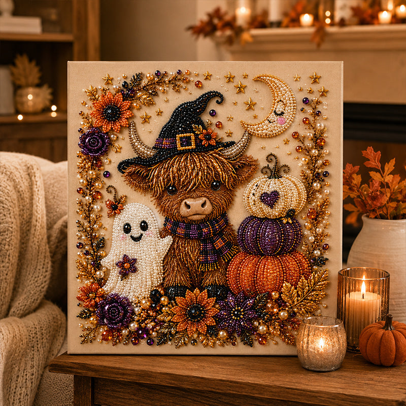 🎃Last Day Promotion 49% OFF👻Halloween Ghost Pearl Art DIY Kit