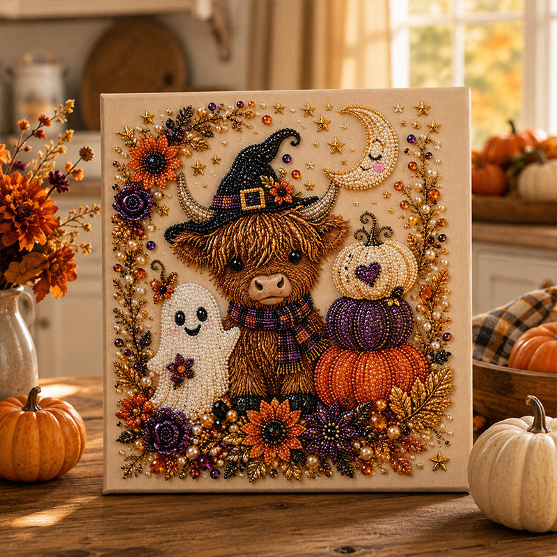 🎃Last Day Promotion 49% OFF👻Halloween Ghost Pearl Art DIY Kit