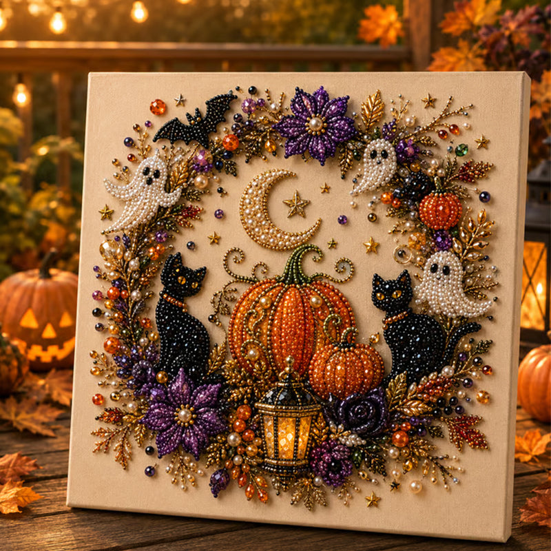 🎃Last Day Promotion 49% OFF👻Halloween Ghost Pearl Art DIY Kit